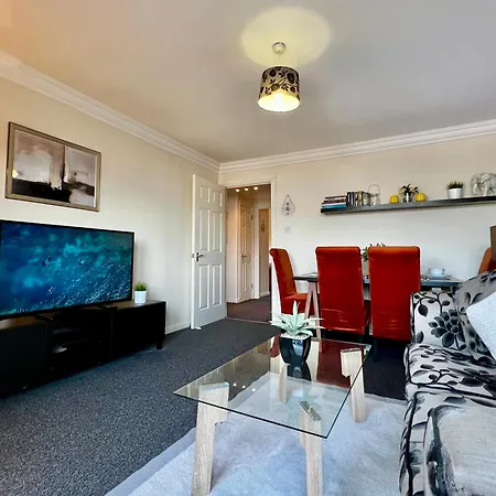 公寓 Stylish Modern Flat With Juliet Balcony & Parking 格拉斯哥