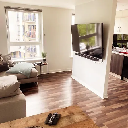 Apartmán Modern Two Bed With Free Parking Glasgow