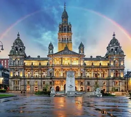 Stylish Flat George Sq 아파트 글라스고