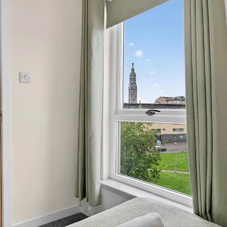 Apartmán Modern 2-bedroom Flat In Centre, Near Galsgow *
