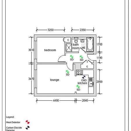 Stylish Merchant Flat Глазго