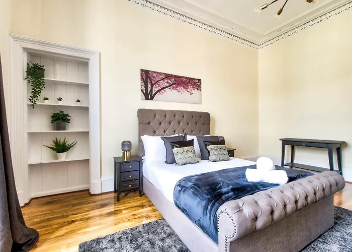 아파트 Stunning 5 Bedroom Apt, Close To Centre, Sec, Hydro And Motorway 글라스고