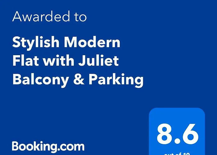 Stylish Modern Flat With Juliet Balcony & Parking Апартаменты Глазго