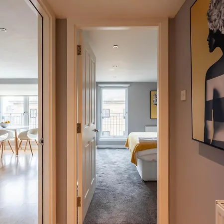 Merchant Modern 1 Bed Executive Flat * 格拉斯哥