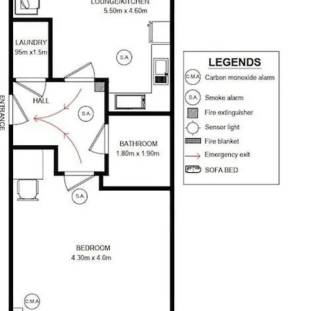 아파트 Stunning Ground Floor Flat In Southside. *