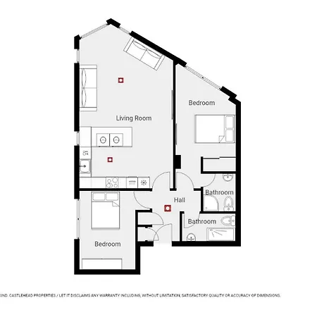 Glas-go 2 Bedroom 3 Min Walk To Secc Hydro Free Parking Onsite Glasgow