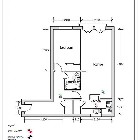 Vakantiehuis Modern And Refurbished Flat In Merchant *