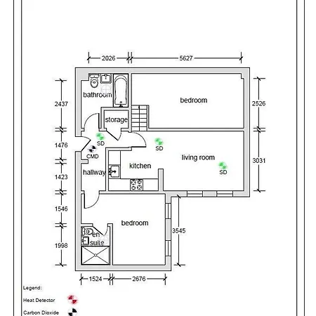 Апартаменты Stunning Centre Duplex Глазго