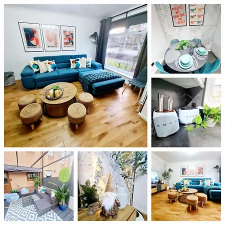 Bright 3Br + Patio 아파트 *