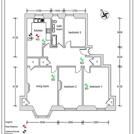 Apartment Newly Renovated Flat In Trendy Finnieston Glasgow