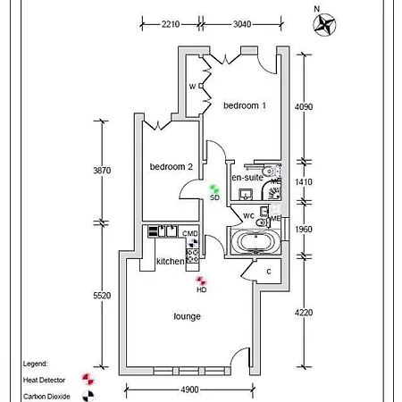 Apartment Southside Flat With Private Garden! *