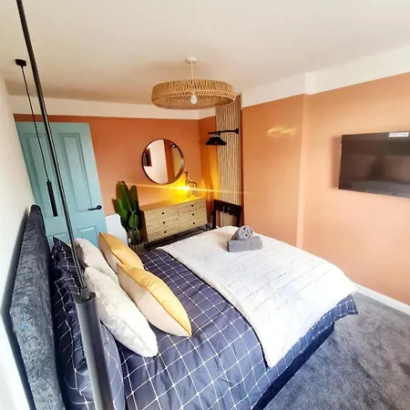 펜션 Urban 4br House - Free Parking 글라스고