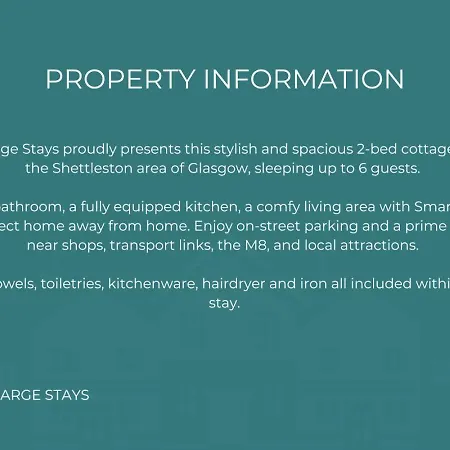 Free Parking - Sleeps 6 - 2 Bedrooms - Great Transport Links * Glasgow