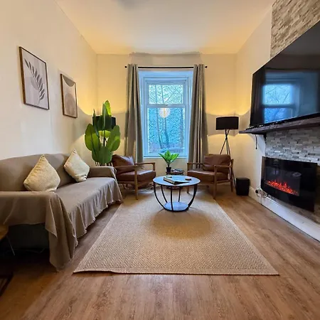 Apartamento 2br Flat - King & Super King - Fireplace Glasgow