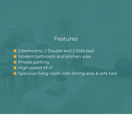 Cosy 2 Bdr In Glasglow - Sleeps 6 - Parking *