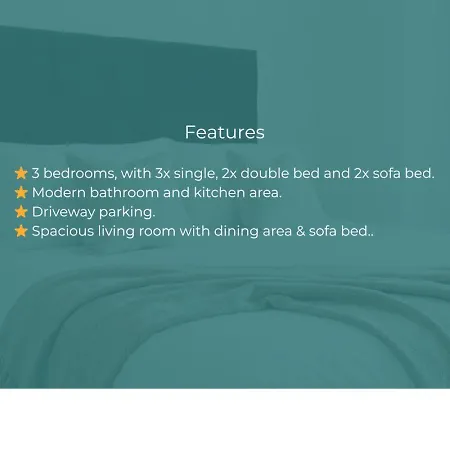 Stylish 3 Bdr In - Sleeps 6 - Free Parking Glasgow