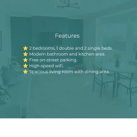 Stylish 2bdr In - Sleeps 5 - Free Parking *
