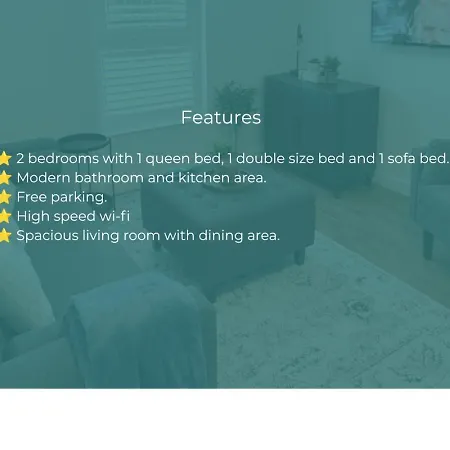Cosy 2-bedroom Flat In - Sleeps 5 *