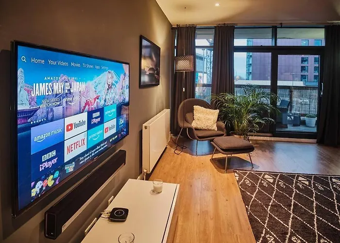 Appartamento Glasgow, Finnieston Luxury 2 Bed With Parking, E-check In, Hi-fi *