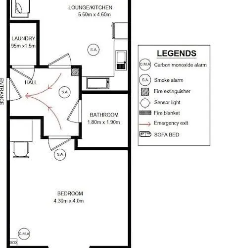 Appartement Stunning Ground Floor Flat In Southside. *