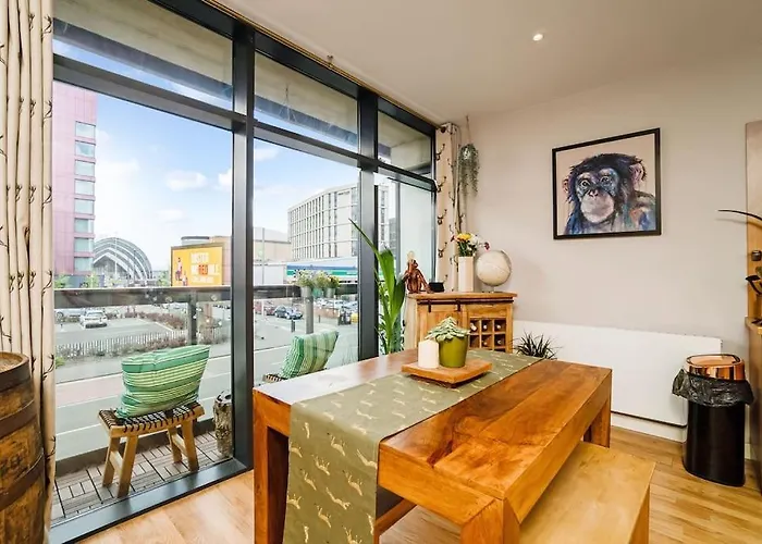 Appartamento Luxury Huge Modern Open Plan 2bedroom Flat - Free Private Parking & Balcony Located At The Ovo Hydro And Sec Centre