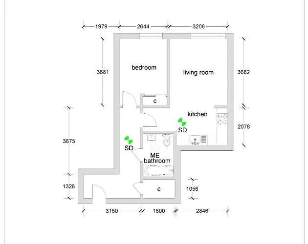 1 Bedroom In Very Location Διαμέρισμα Γλασκώβη