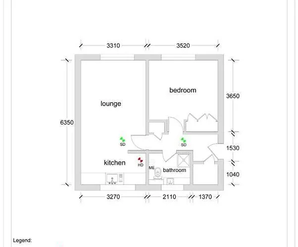 Stunning Centre 1 Bed With Free Parking