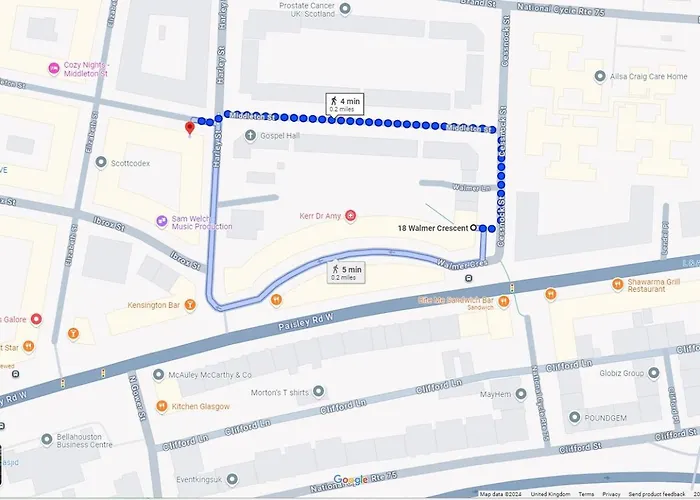 Newly Furnished Flat 4 Minutes Walk To Metro Appartamento Glasgow