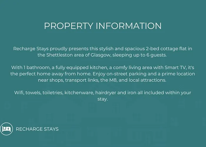 Free Parking - Sleeps 6 - 2 Bedrooms - Great Transport Links * Glasgow