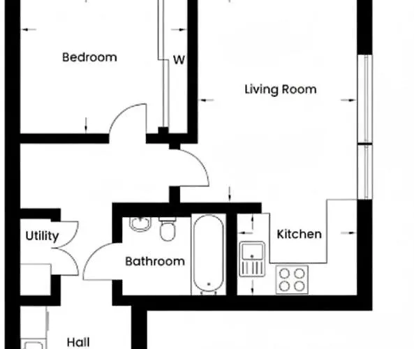 Executive Riverside With Workspace & Fast Wifi Apartamento *