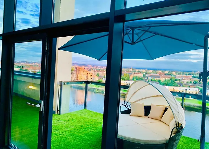 Centre - The Penthouse With Riverviews - Appartement Glasgow