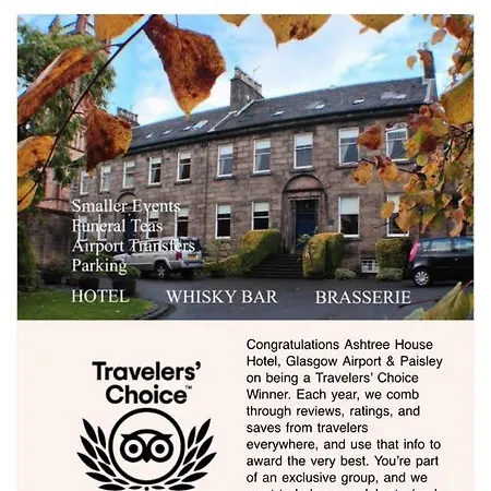 Ashtree House Hotel, Glasgow Airport & Hotel Paisley