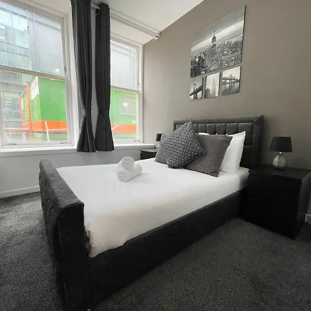 Exquisite 2br Flat Near Train Station Apartmán Glasgow
