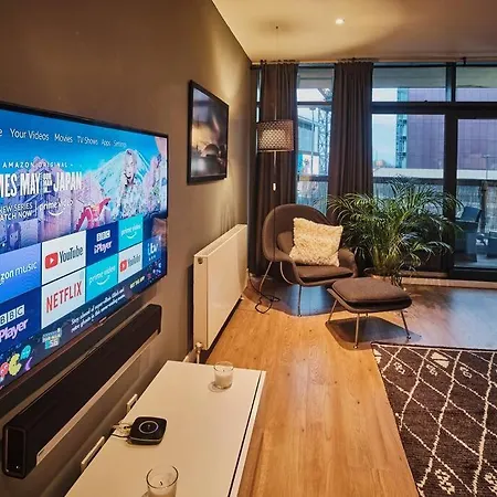 Appartamento Glasgow, Finnieston Luxury 2 Bed With Parking, E-check In, Hi-fi *