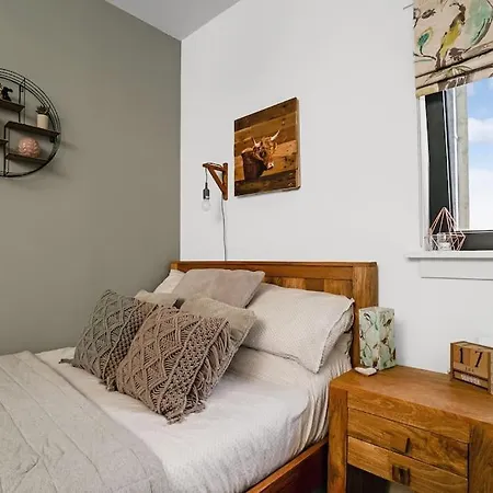 Apartament Luxury Huge Modern Open Plan 2bedroom Flat - Free Private Parking & Balcony Located At The Ovo Hydro And Sec Centre *