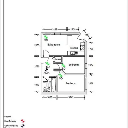 Bright Flat With Balcony And Free Parking * 格拉斯哥