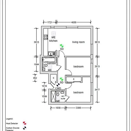 Stylish Newly Decorated 2 Bed 아파트 *