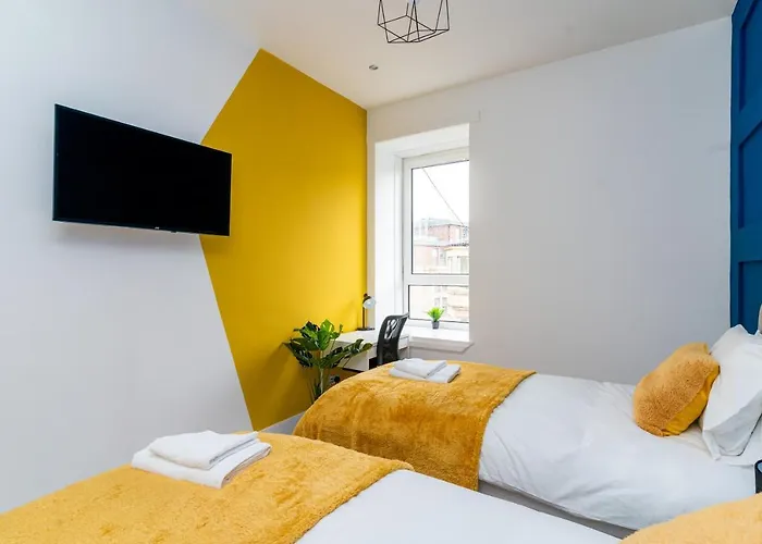 Appartement Cheerful 2 Bedroom Homely Apartment, Sleeps 4 Guest Comfy, 3x Double Bed, Parking, Free Wifi, Suitable For Business, Leisure Guest,glasgow, West End, Near Centre, Perfect For Common Wealth Games 2026