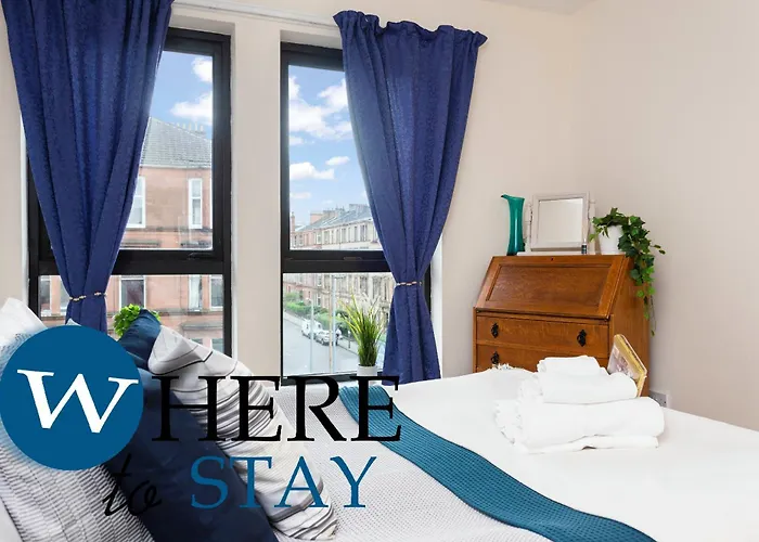 Bright 1 Bedroom Apartment-private Parking Glasgow