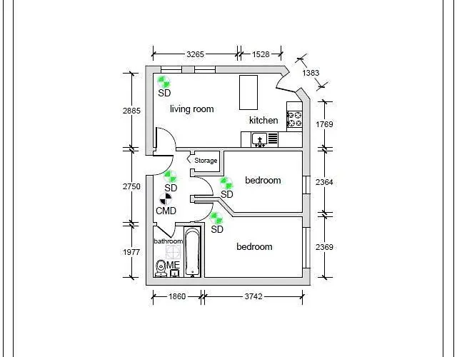 Bright Flat With Balcony And Free Parking * Glasgow