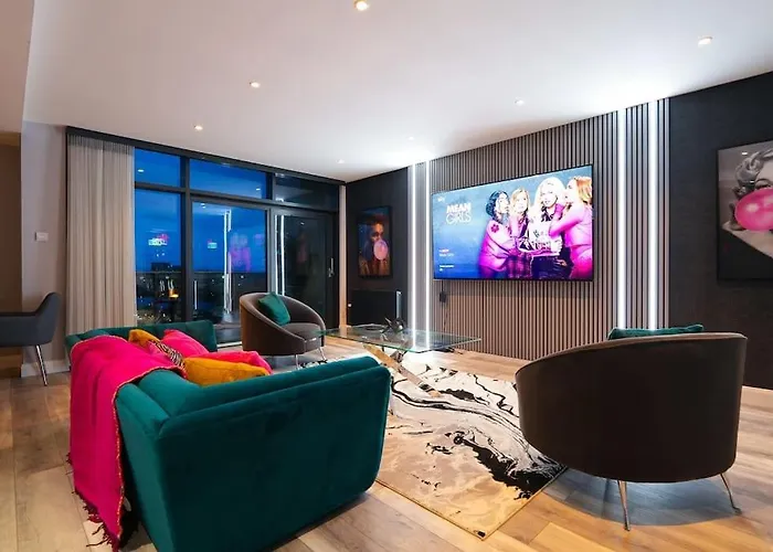 Luxurious Penthouse With Bar At Hydro & Secc Apartament Glasgow