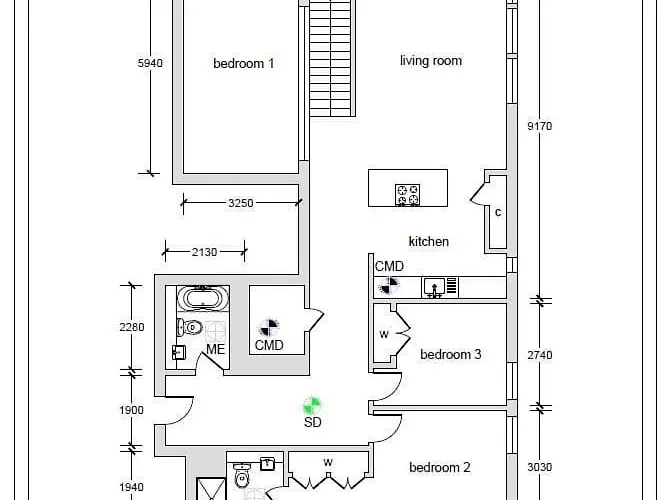 Stunning 3 Bed Penthouse In West End