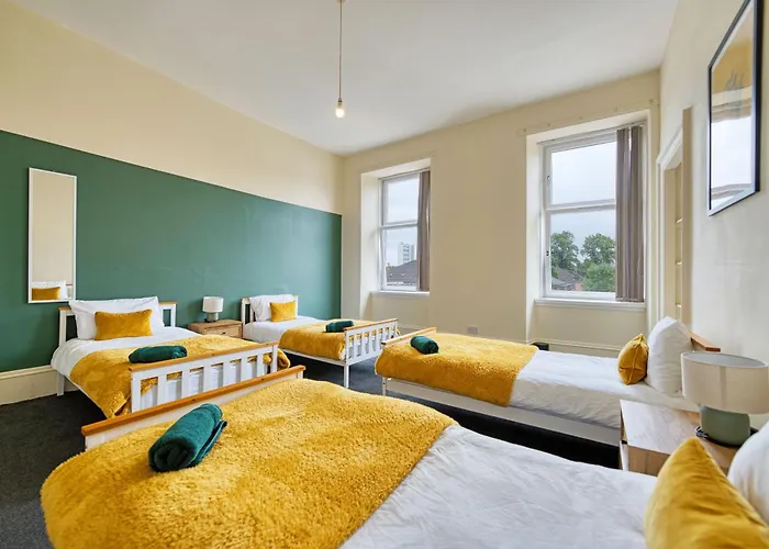 Group 4br Sleeps 11 Near Ibrox Parking Διαμέρισμα *