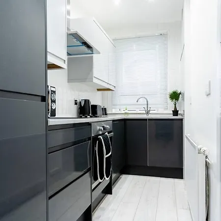 Cheerful 2 Bedroom Homely Apartment, Sleeps 4 Guest Comfy, 1x Double Bed, 2x Single Beds, Free Parking, Free Wifi, Suitable For Business, Leisure Guest, Contractors, Qe Hospital, Glasgow, Near Airport & Centre, Perfect For Common Wealth Games 20 * Glasgow