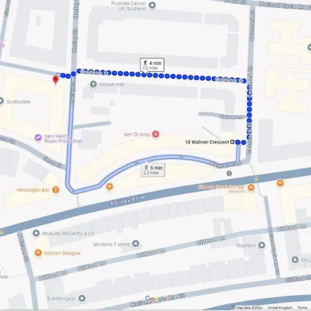 Newly Furnished Flat 4 Minutes Walk To Metro Lejlighed Glasgow