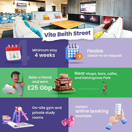 Student-only Prestigious Studio, Beith Street * 格拉斯哥