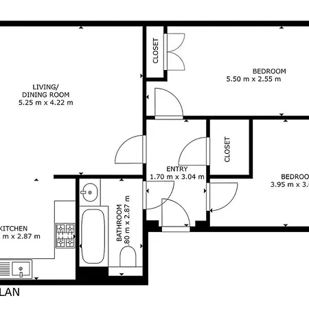 アパート 2br With Parking Near Southside And Queens Park *