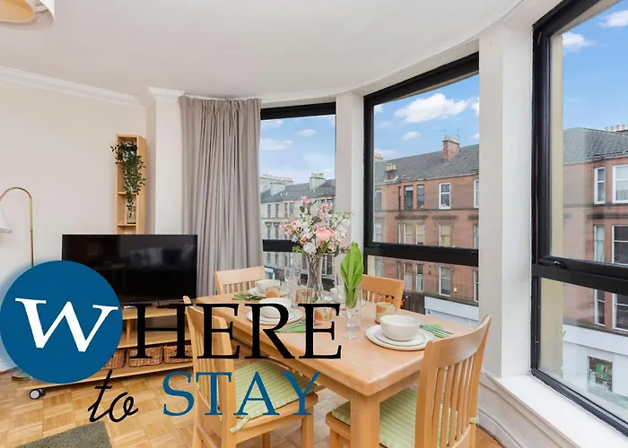 Lejlighed Bright 1 Bedroom Apartment-private Parking Glasgow
