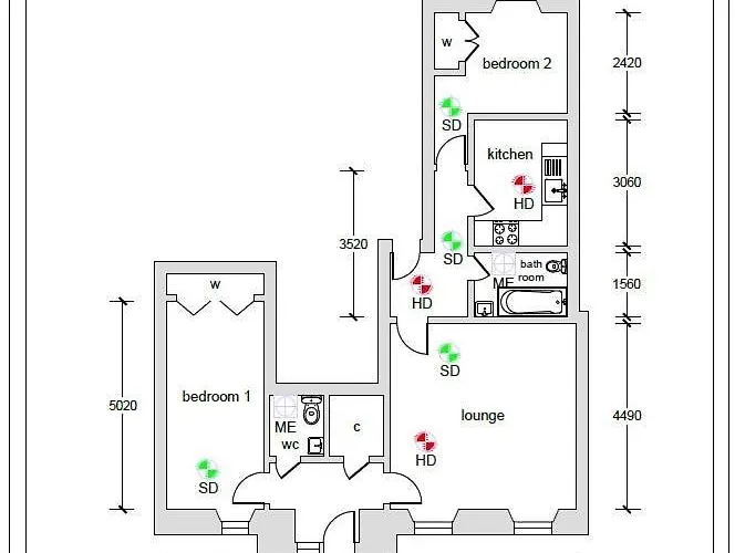 Beautiful 2 Bed Flat With A Private Terrace Apartment *