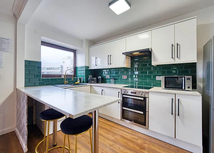 Apartman New Slick Finnieston Pad W/ Free Parking *